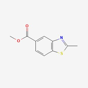 molecular formula C10H9NO2S B3125635 2-甲基苯并[d]噻唑-5-甲酸甲酯 CAS No. 32770-98-2