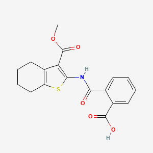 2-({[3-(Methoxycarbonyl)-4,5,6,7-tetrahydro-1-benzothien-2-yl]amino}carbonyl)benzoic acid