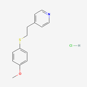 molecular formula C14H16ClNOS B3125649 4-[2-(4-methoxyphenyl)sulfanylethyl]pyridine;hydrochloride CAS No. 328073-92-3