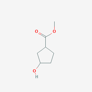 molecular formula C7H12O3 B3125659 Methyl 3-hydroxycyclopentanecarboxylate CAS No. 32811-76-0