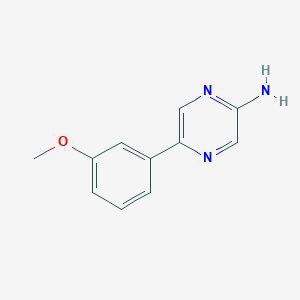 2-Pyrazinamine, 5-(3-methoxyphenyl)-