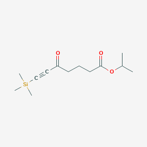 molecular formula C13H22O3Si B031257 Propan-2-yl 5-oxo-7-trimethylsilylhept-6-ynoate CAS No. 1251537-12-8