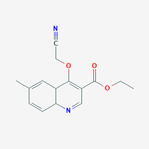 molecular formula C15H16N2O3 B3125794 Ethyl 4-(cyanomethoxy)-6-methyl-4a,8a-dihydroquinoline-3-carboxylate CAS No. 329700-18-7
