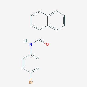 molecular formula C17H12BrNO B312592 N-(4-bromophenyl)naphthalene-1-carboxamide 