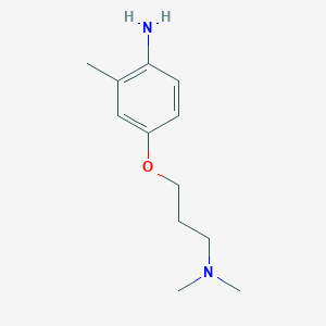 molecular formula C12H20N2O B3125928 4-[3-(Dimethylamino)propoxy]-2-methylaniline CAS No. 329947-03-7