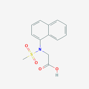 molecular formula C13H13NO4S B3126068 N-(Methylsulfonyl)-N-1-naphthylglycine CAS No. 330967-96-9