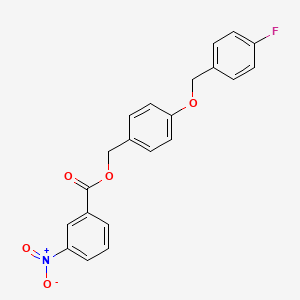 4-[(4-Fluorobenzyl)oxy]benzyl 3-nitrobenzenecarboxylate