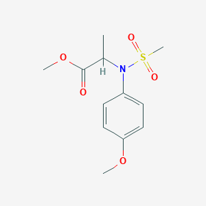 Methyl N-(4-methoxyphenyl)-N-(methylsulfonyl)alaninate