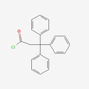 molecular formula C21H17ClO B3126175 3,3,3-Triphenylpropionyl chloride CAS No. 33166-49-3