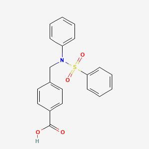 4-{[Phenyl(phenylsulfonyl)amino]methyl}benzoic acid