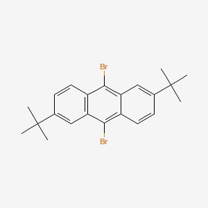 molecular formula C22H24Br2 B3126248 9,10-Dibromo-2,6-DI-tert-butylanthracene CAS No. 332083-45-1
