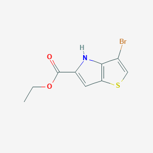 molecular formula C9H8BrNO2S B3126255 ethyl 3-bromo-4H-thieno[3,2-b]pyrrole-5-carboxylate CAS No. 332099-35-1