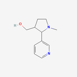molecular formula C11H16N2O B3126270 TRANS-3HYDROXYMETHYLNICOTINE CAS No. 33224-02-1