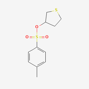 molecular formula C11H14O3S2 B3126370 Tetrahydrothiophen-3-yl 4-methylbenzenesulfonate CAS No. 3334-01-8