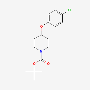 molecular formula C16H22ClNO3 B3126429 tert-Butyl 4-(4-chlorophenoxy)-piperidine-1-carboxylate CAS No. 333954-83-9
