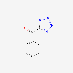 molecular formula C9H8N4O B3126481 Methanone, (1-methyl-1H-tetrazol-5-yl)phenyl- CAS No. 33452-25-4