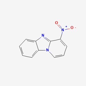 molecular formula C11H7N3O2 B3126489 4-Nitrobenzo[4,5]imidazo[1,2-a]pyridine CAS No. 33452-78-7