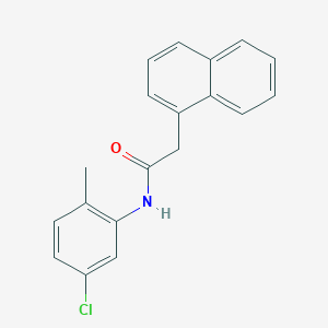 molecular formula C19H16ClNO B312649 N-(5-chloro-2-methylphenyl)-2-(naphthalen-1-yl)acetamide 