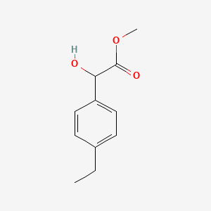 molecular formula C11H14O3 B3126494 Methyl 2-(4-ethylphenyl)-2-hydroxyacetate CAS No. 33458-32-1