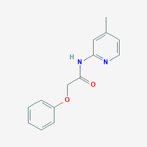 molecular formula C14H14N2O2 B312654 N-(4-methyl-2-pyridinyl)-2-phenoxyacetamide 