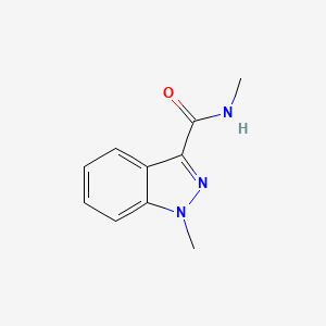 molecular formula C10H11N3O B3126574 N,1-dimethyl-1H-indazole-3-carboxamide CAS No. 335030-25-6