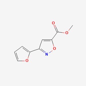 molecular formula C9H7NO4 B3126646 Methyl 3-(furan-2-yl)isoxazole-5-carboxylate CAS No. 33545-42-5