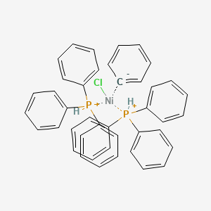 molecular formula C42H37ClNiP2+ B3126647 Chlorobis(triphenylphosphino)phenylnickel(II) CAS No. 33571-43-6