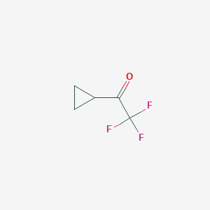 molecular formula C5H5F3O B031267 1-Cyclopropyl-2,2,2-trifluoro-ethanone CAS No. 75702-97-5