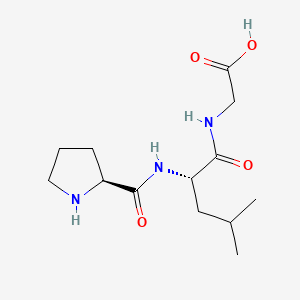 molecular formula C13H23N3O4 B3126706 H-PRO-LEU-GLY-GLY-OH CAS No. 33676-42-5