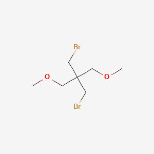molecular formula C7H14Br2O2 B3126725 1-Bromo-2-(bromomethyl)-3-methoxy-2-(methoxymethyl)propane CAS No. 33740-24-8