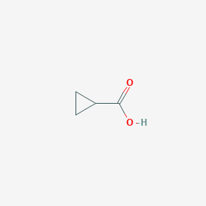 molecular formula C4H6O2 B031269 Cyclopropanecarboxylic acid CAS No. 1759-53-1