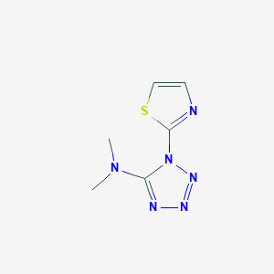 molecular formula C6H8N6S B3126945 N,N-dimethyl-1-(1,3-thiazol-2-yl)-1H-1,2,3,4-tetrazol-5-amine CAS No. 338394-23-3