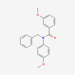 molecular formula C22H21NO3 B3127129 N-benzyl-3-methoxy-N-(4-methoxyphenyl)benzamide CAS No. 338400-61-6