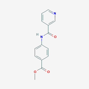 molecular formula C14H12N2O3 B312740 methyl 4-[(3-pyridinylcarbonyl)amino]benzoate 