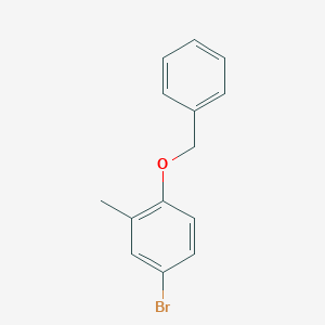 molecular formula C14H13BrO B3127735 1-(Benzyloxy)-4-bromo-2-methylbenzene CAS No. 338454-32-3