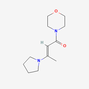 molecular formula C12H20N2O2 B3128252 1-Morpholino-3-(1-pyrrolidinyl)-2-buten-1-one CAS No. 338792-99-7