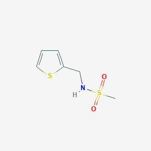 molecular formula C6H9NO2S2 B3129220 N-(thiophen-2-ylmethyl)methanesulfonamide CAS No. 339018-33-6