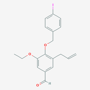 molecular formula C19H19IO3 B312959 3-allyl-5-ethoxy-4-[(4-iodobenzyl)oxy]benzaldehyde 