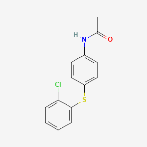 molecular formula C14H12ClNOS B3129679 N-{4-[(2-chlorophenyl)sulfanyl]phenyl}acetamide CAS No. 339105-38-3