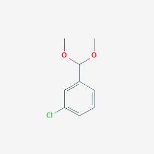 molecular formula C9H11ClO2 B3130034 1-Chloro-3-(dimethoxymethyl)benzene CAS No. 3395-80-0