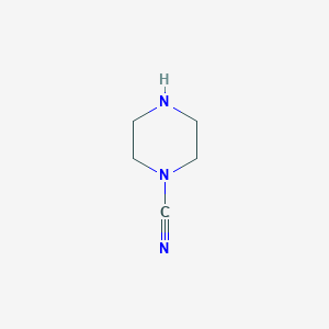 molecular formula C5H9N3 B3130107 1-Cyanopiperazine CAS No. 34065-01-5