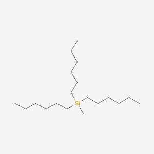 molecular formula C19H42Si B3130367 Trihexyl(methyl)silane CAS No. 3429-60-5