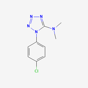 molecular formula C9H10ClN5 B3130544 N-[1-(4-chlorophenyl)-1H-1,2,3,4-tetraazol-5-yl]-N,N-dimethylamine CAS No. 343376-06-7