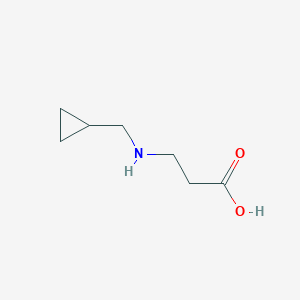 molecular formula C7H13NO2 B3130564 3-[(Cyclopropylmethyl)amino]propanoic acid CAS No. 343632-94-0