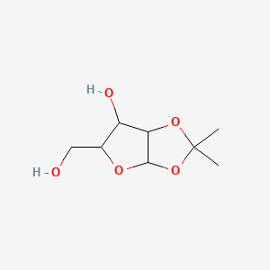 molecular formula C8H14O5 B3130571 1,2-O-Isopropylidene-b-L-lyxofuranose CAS No. 34370-92-8