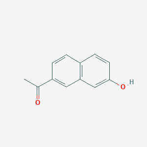 molecular formula C12H10O2 B3130583 1-(7-Hydroxynaphthalen-2-yl)ethanone CAS No. 343773-72-8