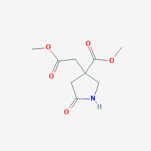 B3130613 Methyl 3-(2-methoxy-2-oxoethyl)-5-oxopyrrolidine-3-carboxylate CAS No. 343947-91-1