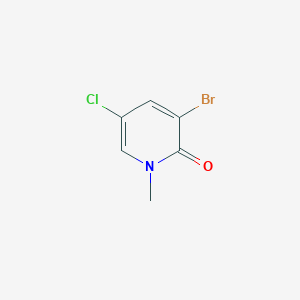 molecular formula C6H5BrClNO B3130621 3-Bromo-5-chloro-1-methylpyridin-2(1H)-one CAS No. 343981-02-2