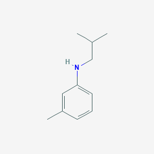 molecular formula C11H17N B3130734 Benzenamine, 3-methyl-N-(2-methylpropyl)- CAS No. 344296-22-6