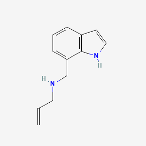 molecular formula C12H14N2 B3130825 N-Allyl N-[(1H-indol-7-yl)methyl]amine CAS No. 345264-22-4